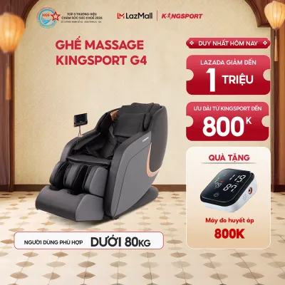 Miễn phí lắp đặt | Ghế Massage KINGSPORT Standard G4 Điều Khiển Bằng Giọng Nói 5 Bài Tập Massage Chuyên Biệt