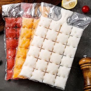 YESPERY 10pcs/Pack Disposable ice pack edible frozen ice cube mold household self-sealing ice tray freezer bag with passion fruit ice bag