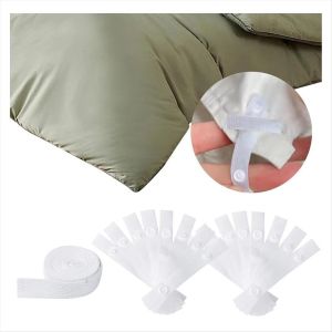 UNMEGONI 4/8/16PCS Dây thừng dẹt dùng để buộc Dây buộc vỏ chăn Mẹ Buckle Cố định bốn góc Kẹp giữ chăn  Vừa vặn an toàn Phụ kiện giữ ga giường Phụ Kiện Giường Nệm