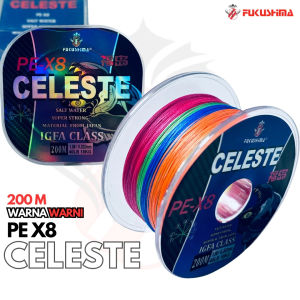 Senar Benang Pancing PE X8 200 Meter Warna Warni Fukushima Celeste