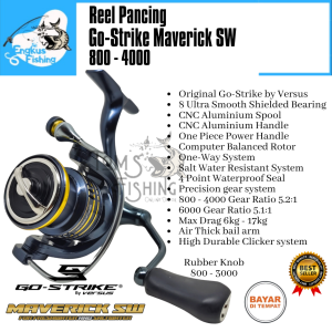Reel Pancing Go Strike MAVERICK SW 800 - 6000 (8 Seal Bearing) by Versus Murah - Engkus Fishing