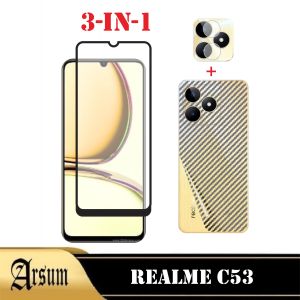 PROMO Paket 3in1 Tempered Glass Layar REALME C53 Free Tempered Glass Camera Dan Garskin
