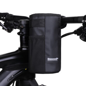 Rhinowalk Bicycle Water Bottle Bag Storage Bag Bike Insulated Water Bottle Bag Front Handlebar Bag Outdoor Cycling Commuting Portable Shoulder Bag Bicycle Accessories For Mountain Road Bicycle