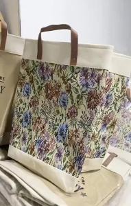 Large Vintage Linen Laundry Basket PU Hand Tote Bag: A Comprehensive Guide