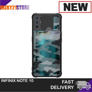 Case Infinix Note 10 / Note 10 Pro / Note 10 Pro NFC Softcase Camshield ARMY Slide Camera Protect