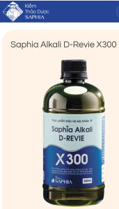 Saphia Alkali D-Revie X300 Kiềm Thảo dược Saphia X300