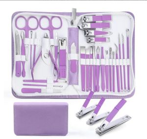Bộ dụng cụ chăm sóc móng tay và móng chân chuyên nghiệp Mani Pedi gồm 30 món bộ dụng cụ hoàn chỉnh để chăm sóc móng tay và móng chân kèm theo bộ dụng cụ Mani dành cho nam giới cùng bộ dụng cụ làm đẹp cao cấp tiện dụng cho du lịch (màu đen).