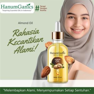 HANUMGANICS HERBAL ALMOND CARRIER OIL MINYAK ALMOND FACE OIL COSMETIC GRADE PURE NATURE