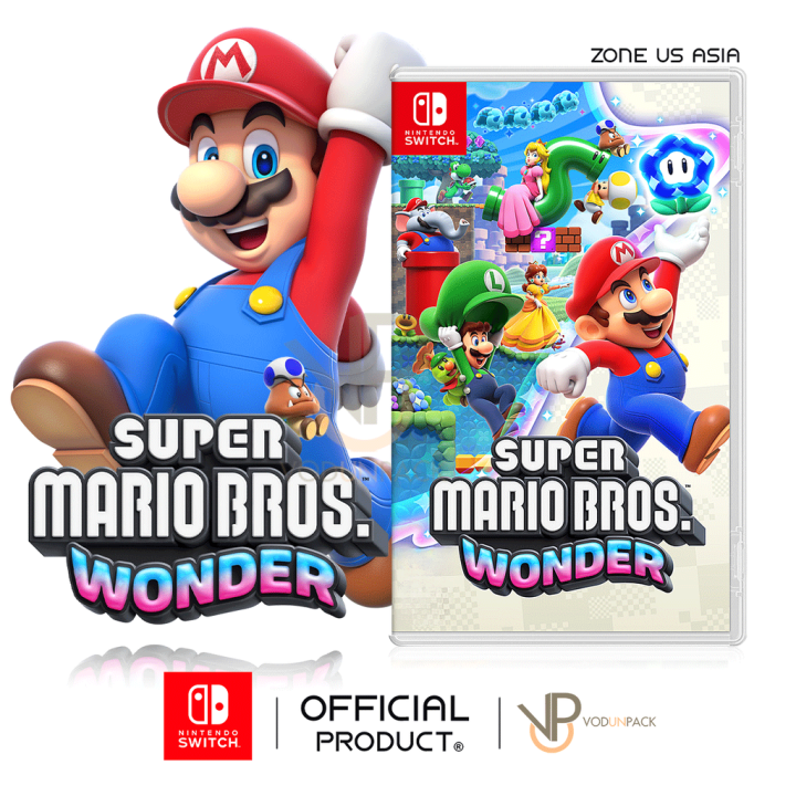 Nsw Super Mario Bros Wonder Zone Asia ปก Us มาริโอ้ วอนเดอร์ ตลับเกม Nintendo Switch Lazada