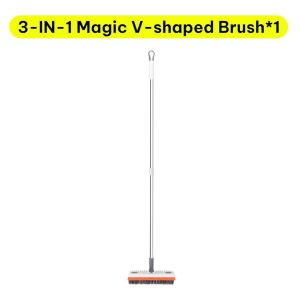 3 in 1 Floor Cleaning Tool Brush Scraper Squeegee Long Handle Easy Clean Bathroom Kitchen Berus Lantai Multifunction Malaysia Ready