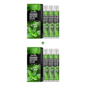 South Moon Mint Hair Regrowth Spray Essential Oil Hair Loss Treatment Fast Grow Prevent Baldness Hair Dry Frizzy Damaged Thinning Repair Care Serum Nourishing Hair Follicle Dense Hair Essence(10ml)