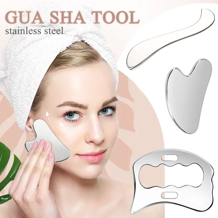 Gua Sha Tools Stainless Steel Gua Sha Board For Sculpting Metal Muscle