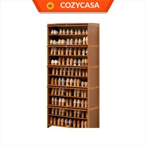 【COZYCASA】Minimalist Wooden Shoe Shelf/ 3/5/7/9/11 Tier Shoe Rack
