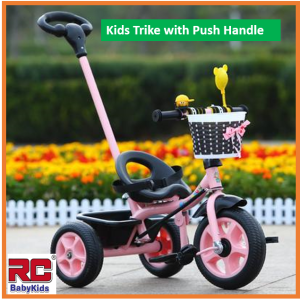 RC-Global  Kids tricycle / Children bicycle / trike / bike / with push handle ( Pre-assembled and Delivered by dedicated team )