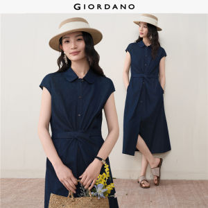 Giordano Women Women Pure Cotton Dress Free Shipping 18466212