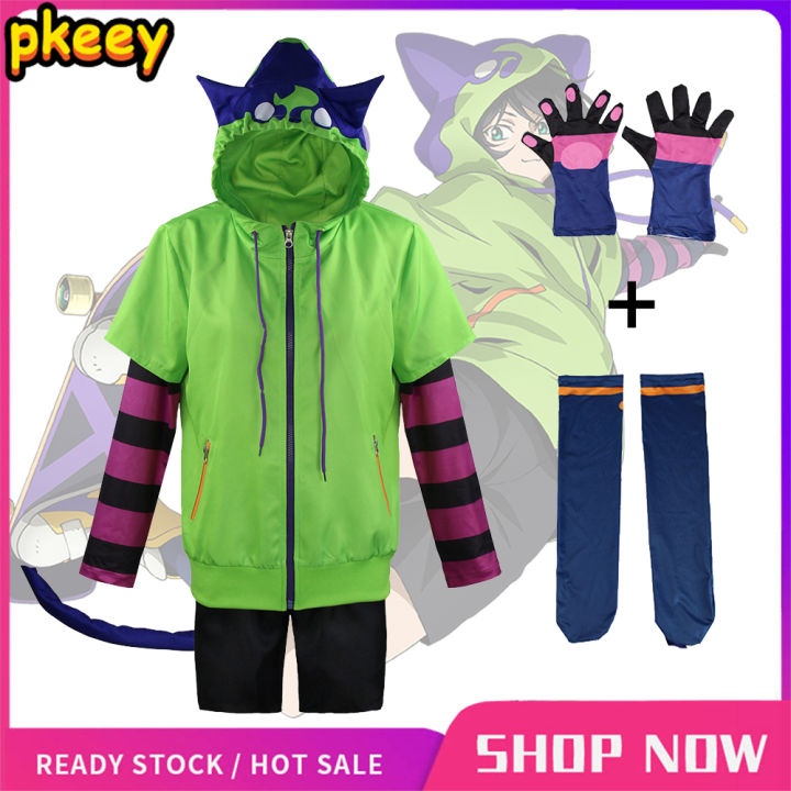 Anime SK8 The Infinity Miya Chinen Cosplay Costume Set Short Coat ...