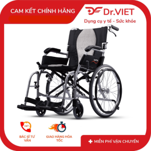 Xe lăn Karma ERGO LITE Chính hãng hỗ trợ người bệnh người già người khuyết tật với khung siêu nhẹcao cấp-Chất liệu nhôm máy bay bảo hành khung xe 5 năm ghế ngồi giảm loét