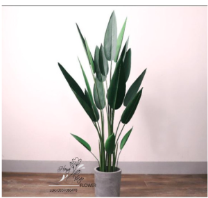 Cây thiên điểu lá nhọn giả - Size từ 120cm 160cm 180cm - Cây giả hoa lụa Decor trang trí nhà cửa