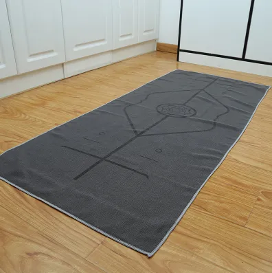 Non Slip Hot Yoga Towel With Mesh Bag 183cm*63cm Corner Pockets Design for Prevent Bunching-Extra ThickSuper AbsorbentWashable| Perfect Microfiber Yoga Mat Towel for Hot Yoga/Bikram/Pilates. Available In Various Colours.