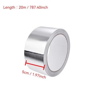 NALANILI High-Temperature Aluminum Foil Tape Self-Adhesive 30/50mm Greaseproof Tape Cooktop Tape Countertops Kitchen