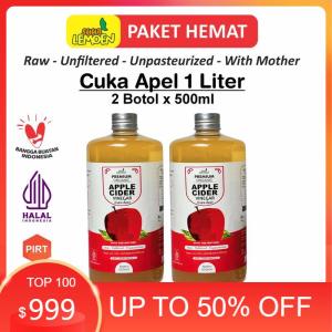 Cuka Apel Apple Cider Vinegar 1 Liter CUKA APEL Organik With The Mother