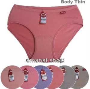 3PCS CELANA DALAM WANITA BODYTHIN BAHAN KATUN M L XL XXL
