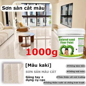 1KG Sơn sàn tự san phẳng cát màu Epoxy Không Chứa Formaldehyde Chống Mài MònĐộ Cứng Cao Chống Thấm Nước