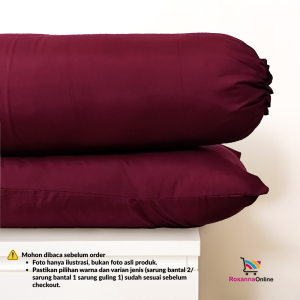 [PER 2 PCS] Sarung Bantal 2 Pcs / Sarung Bantal 1 Pc dan Sarung Guling 1 Pc Solid Polos
