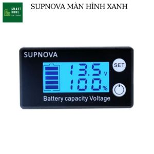 Đồng hồ đo dung lượng pin lithium LifePO4 dùng cho xe điện điện mặt trời 8V - 100V key