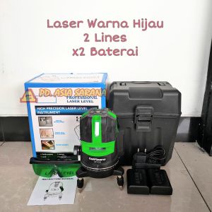 Meteran Cross Laser Level 2 Lines Hijau Self Leveling Waterpass Cross Siku SPY003