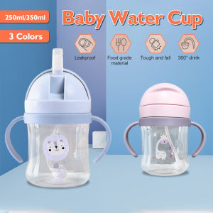 Baby Water Drinking Cup with Handle Hands-Free BPA-Free Leakproof Sippy Cup