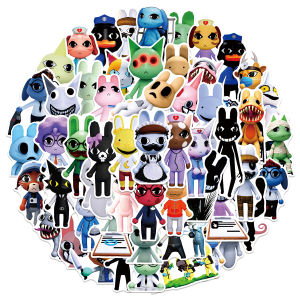 55PCS Animal Hospital Horror Stickers Decal DIY Luggage Phone Scraphbook Waterproof Sticker