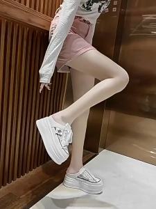 [Free Shipping] Thick-Soled Slippers For Women Height-Increasing 8Cm Closed-Toe Thin Wedge Heel 2026 Autumn Slippers
