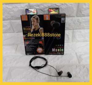 Headset Branded PM-19 handsfree extra bass stereo earphone PM19