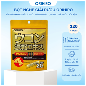 Tinh Bột Nghệ Orihiro 20 Gói - ORIHIRO NHẬT BẢN CHÍNH HÃNG