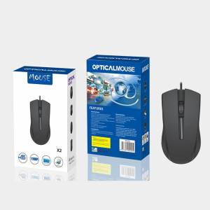 Chuột văn phòng có dây X2 1200 DPI USB chuột máy tính giá rẻ phù hợp cho học sinh sinh viên nhân viên văn phòng