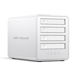 ORICO External Hard Drives HDD Enclosure Five Bays Suitable for the 2.5 inch HDD SSD 7 RAID Modes 40TB Up to 10Gbps USB A USB C SD TF(8858RC3)