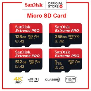 SanDisk Extreme PRO 128GB 256GB 512GB A2 Series micro SD Up to 200MB/s Class10 U3 A2 /Memory SD Card Micro SD Card