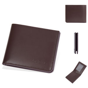 Baellerry Bifold Wallet DR107 Dompet Uang Lipat Tebal Pria Wanita Baha Sintetis Kilat Lilin Keren