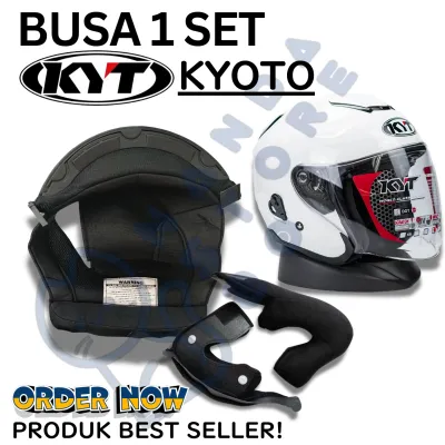 Busa Helm KYT KYOTO Kancing Plastik pnp Paket Lengkap grade A