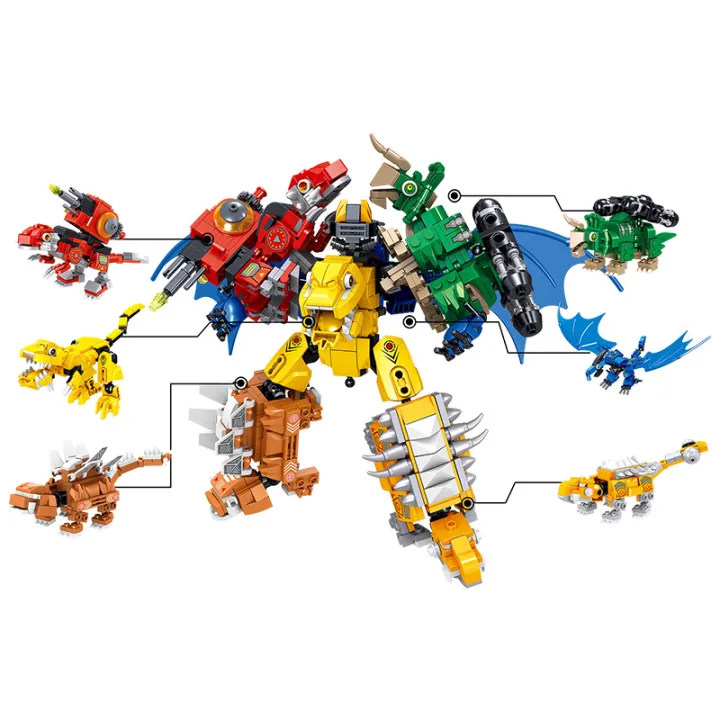 SpaceKids%20Dinosaur%20Transformers%206-in-1%20Combination%20Childrens%20Lego%20Block%206-pox%20Set%20Robot%20Toy%20Compatible%20Design%20-%20Image%204