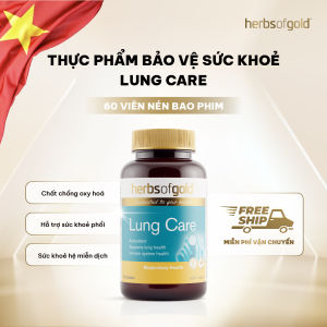 Viên Uống Hỗ Trợ Phổi Herbs of Gold Lung Care – Bảo Vệ Phổi & Tăng Miễn Dịch – Hộp 60 Viên