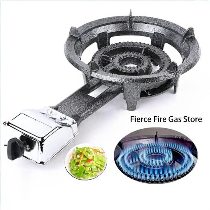 Heavy Duty Burner Gas stove 1 Burner Automatic Ignition Cast Iron Gas ...