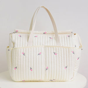 HamshMoc Mom Tote Bag Handheld Stroller Bag With Side Pockets Comfortable Handle For Baby Essentials Storage