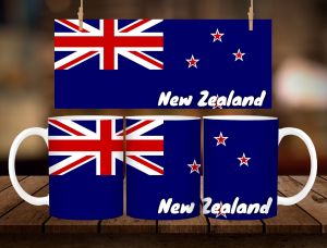 * 1 PC MUG WITH BOX * NEW ZEALAND FLAG MUG DESIGN 11oz with BOX SOUVINER MUG