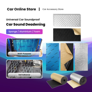 Bonnet Sound Proof Car Sound Deadening Damping Pad Samurai Aluminium Thick Foam Sponge Heat Insulation Mat 隔音棉垫