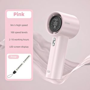 【Big Sale!】TOP GOOJODOQ Fan 4000 mAh Turbo Mini Fan Rechargeable Handheld Portable Strong Wind Electric Jet Hand