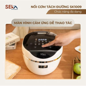 Nồi Cơm Điện Tách Đường SEKA SK1009 1.4L Bảo Vệ Sức Khỏe Nồi Cơm Điện Tử Thông Minh 9 Chức Năng - Bảo hành 12 tháng