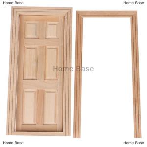 [COD] Home Base บ้านตุ๊กตา1 12จิ๋ว6แผงภายในประตูไม้อุปกรณ์เฟอร์นิเจอร์ DIY