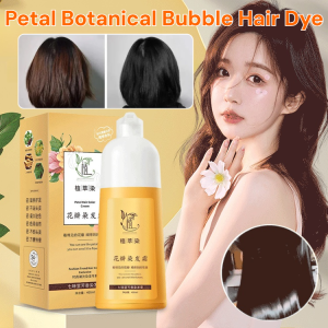 Petal Botanical Bubble Hair Dye One Wash Gray Hair Color Natural Organic Bubble Shampoo Pure Plant Extract